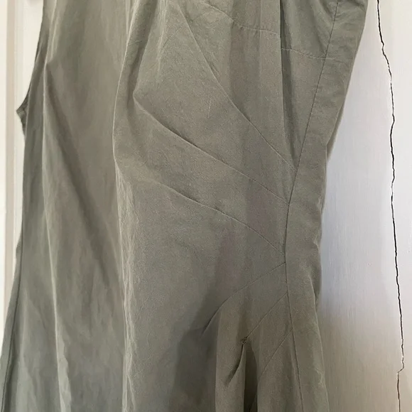 Sage Olive Green Sleeveless Sheath Midi Dress for Office Work Business Casual - Picture 5 of 9